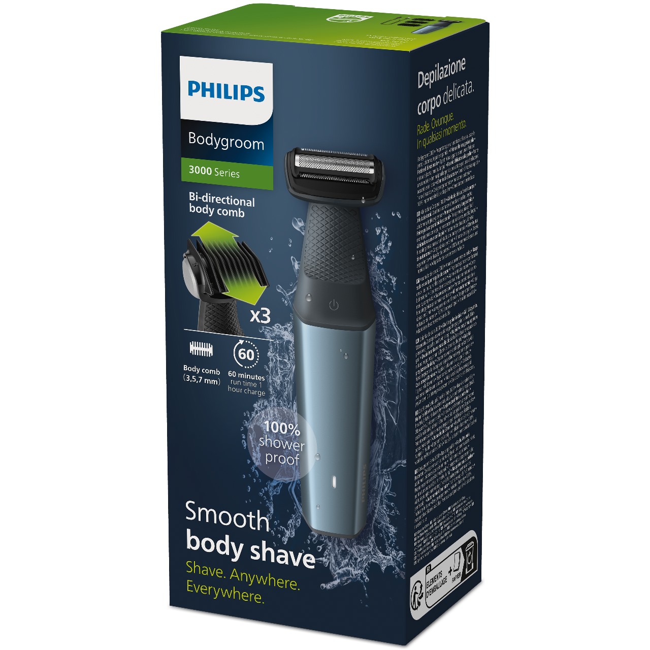 BG3027 Bodygroom Series 3000 Showerproof groin and body trimmer